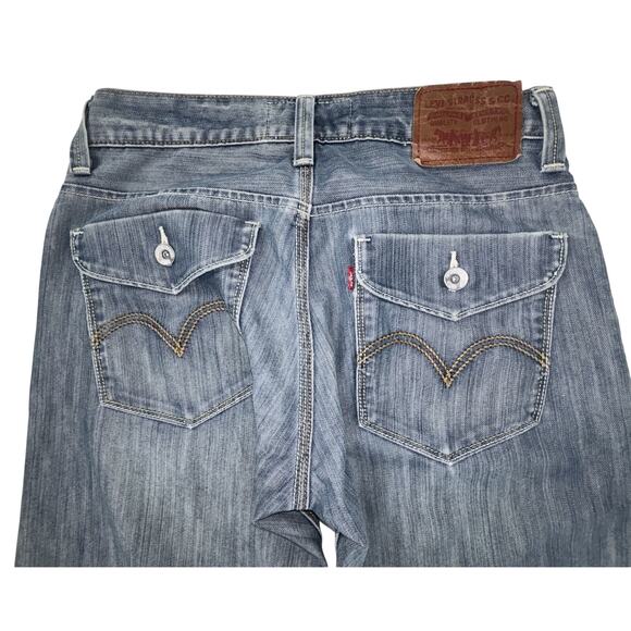 Levi's Men's 514 Slim Straight Original Jeans 32x30 Denim Flap Pocket Red‎ Tab - Picture 6 of 11